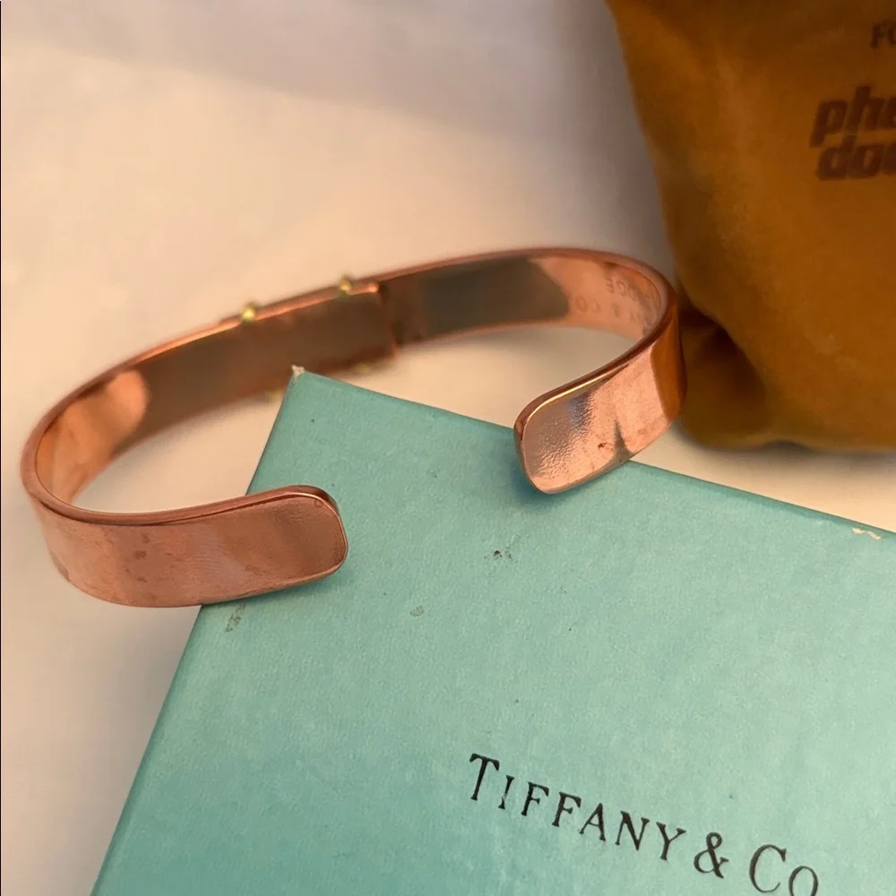 Tiffany & Co. for Phelps Dodge Copper Cuff Bracelet (Vintage & Rare) 🩵🩵🩵 - Picture 6 of 6